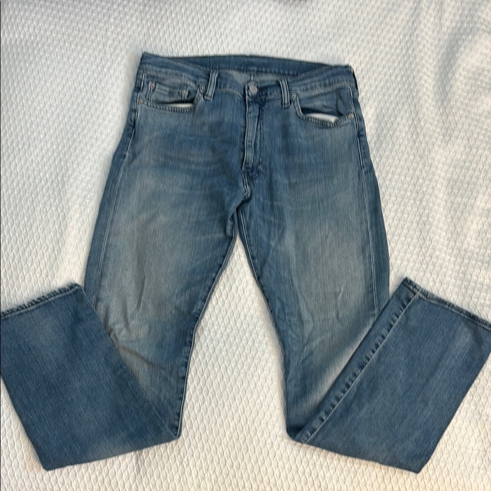 Mens Levis 513 Blue Jeans 33x34